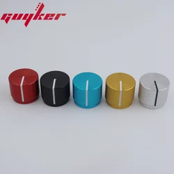 1 Piece Aluminum Flat Top Knob For Electric Bass 16MM*19MM*6.0MM Available In Five Colors