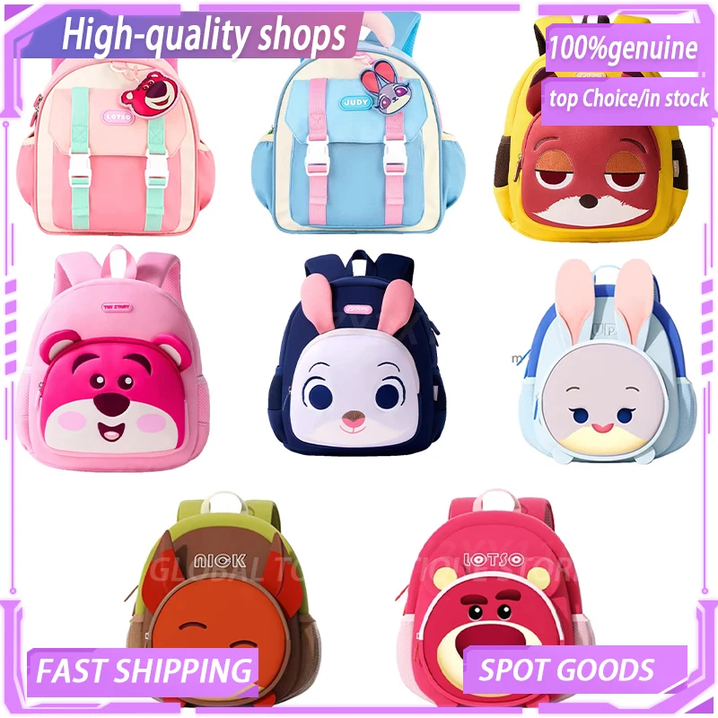 

Disney Judy New Girls School Bag 3-6 Years Old Girls Backpack High Quality Cartoon Cute Children Backpack Light and Fashionable