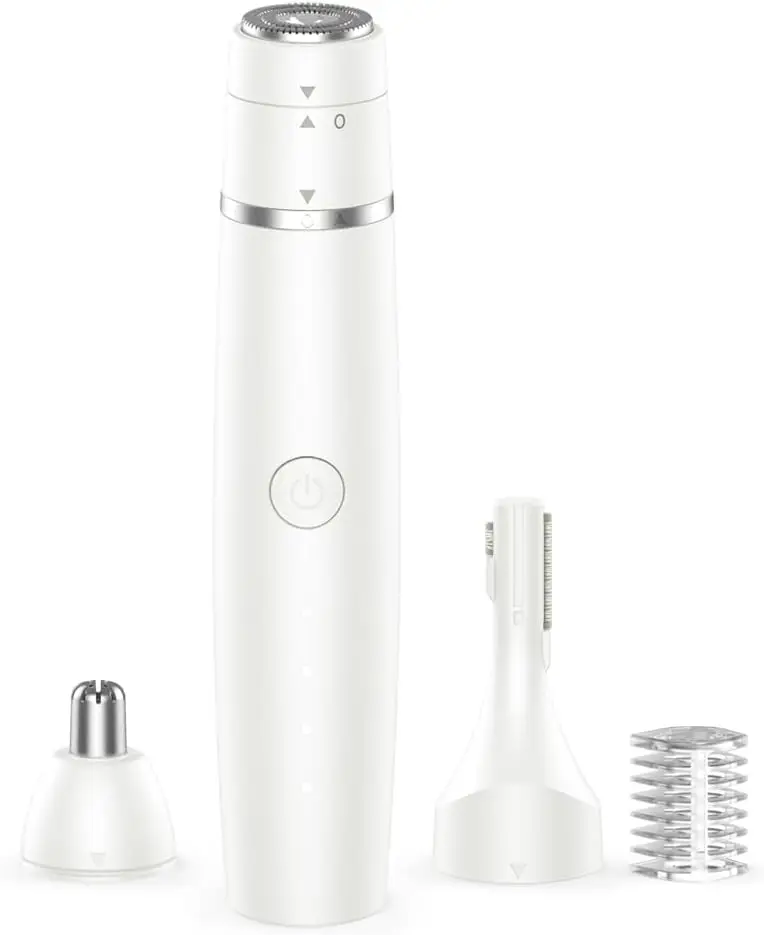 

3-in-1 Nose Hair Trimmer for Women & Men, USB-C Rechargeable Facial Grooming Kit with Eyebrow Shaper, Painless Dry Use Travel