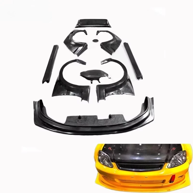 

Car Accessories Glass Fiber Wide Boyd Kits For Civic 1996 1997 1998 Civic EK9 Body Kits