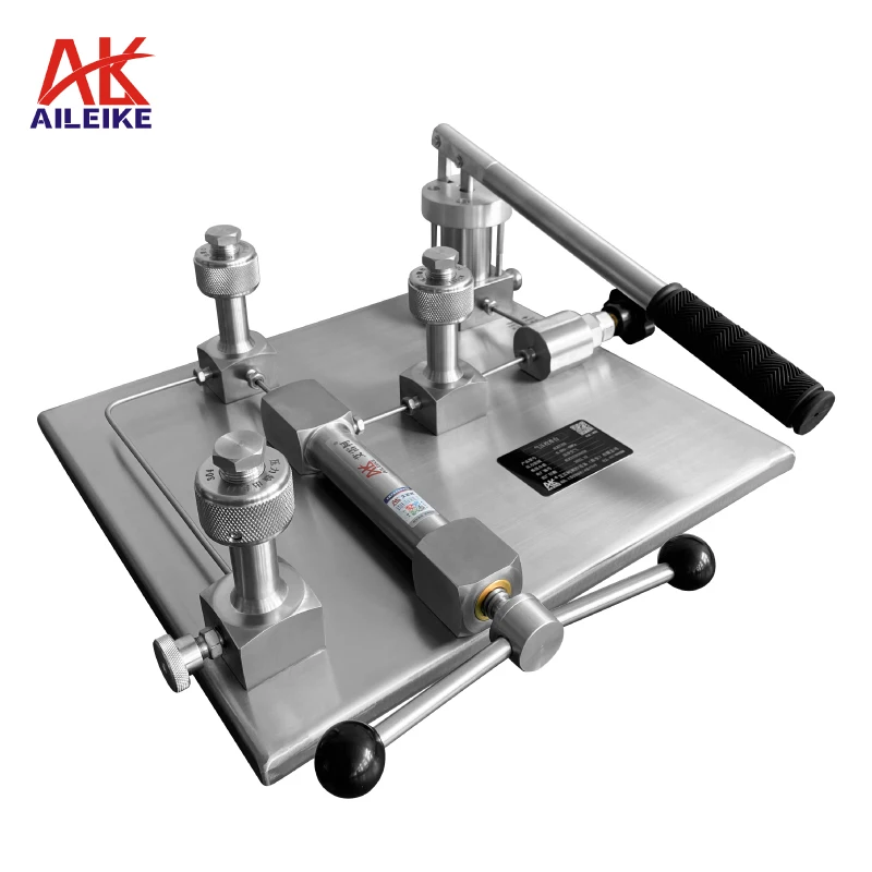 

AILEIKE303T Multiple Output Ports Air Pressure Calibration Table 0.95~60bar Range Pressure Gauge Calibrator Instruments