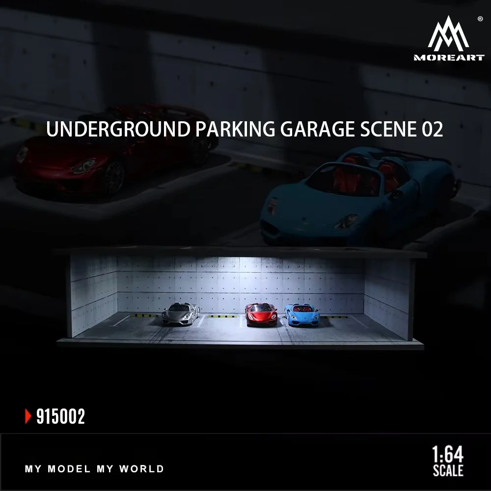 TimeMicro&MoreArt 1:64 Underground Parking Lot 02/03 Lighting Version Display Model