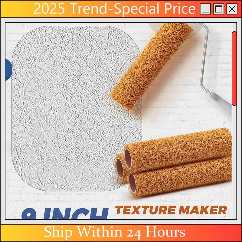 AA64 3Pack Textured Paint Rollers Textured Roller Forpainting Wall Forpainting Walls Forhome Improvement Paint Supplies