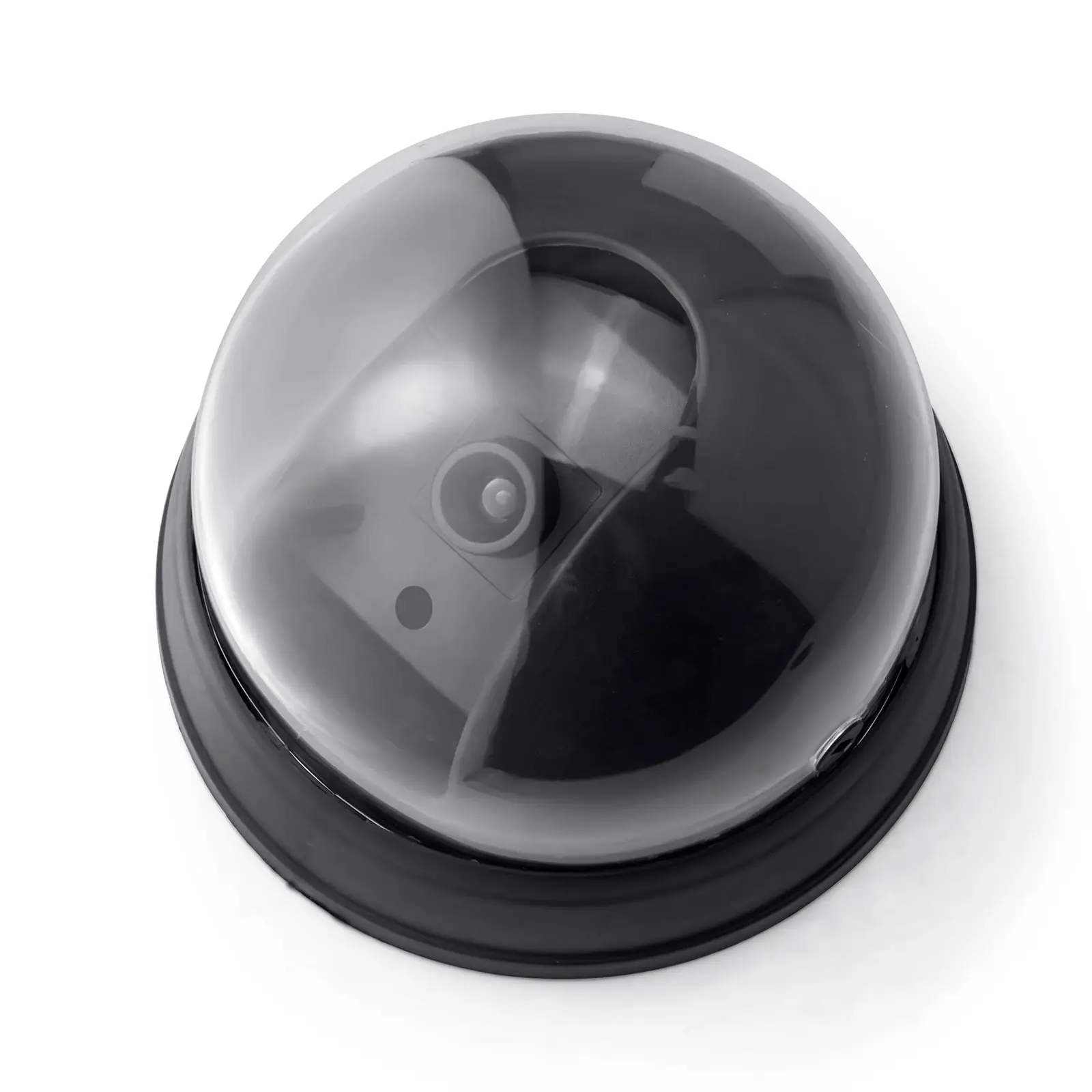 Fuers Creative Black Plastic Dome CCTV Dummy Camera Flashing Led Fake Camera Surveillance Security System