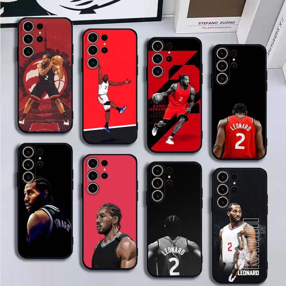 

Kawhi Leonard Basketball Phone Case For SamsungS25,24,21,22,23,30,Ultra,20,Plus,Fe,Lite,Note,10,9,Soft Black Cover