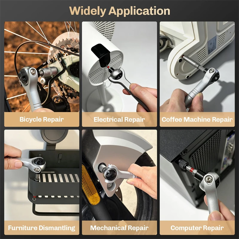 40 In 1 Multifunctional Ratchet Screwdriver Kit Magnetic Bits Mini Repair Tool Set For Smartphones Computers And Household Use