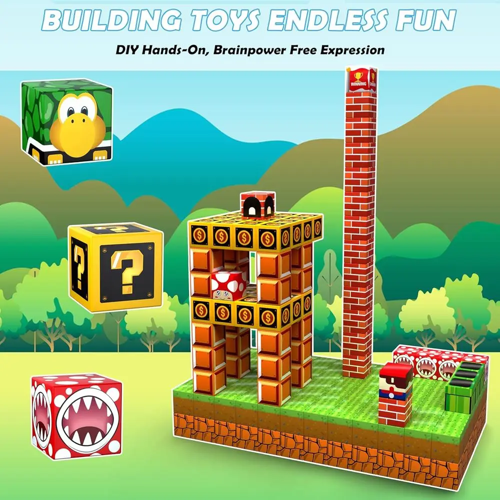 Set da costruzione magnetico 3D da 200 pezzi per bambini - Giocattoli STEM per età dai 3 ai 10 anni, regalo di compleanno ideale