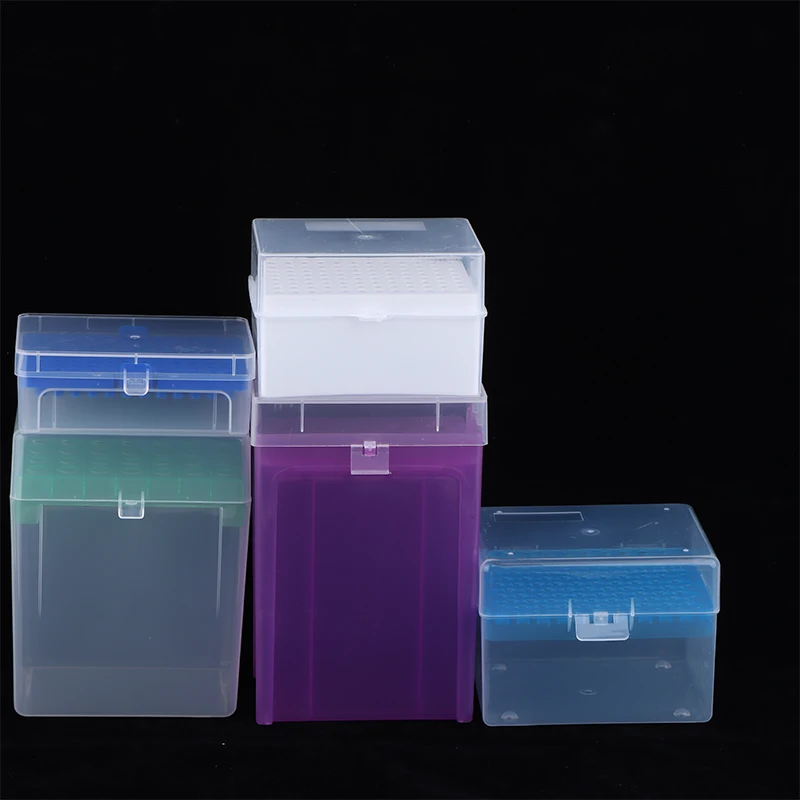 Lab 10ul/200ul/1ml/5ml/10ml Plastic Pipettor Tip Box For Experiment Pipette Tip Holder Box Micropipette Plastic Pipette Tip Box