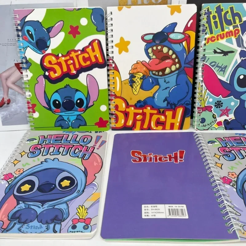 Anime Disney Stitch notatnik Cute Cartoon Stitch Kawaii cewka książka pamiętnik materiały edukacyjne artykuły biurowe prezenty świąteczne dla dzieci