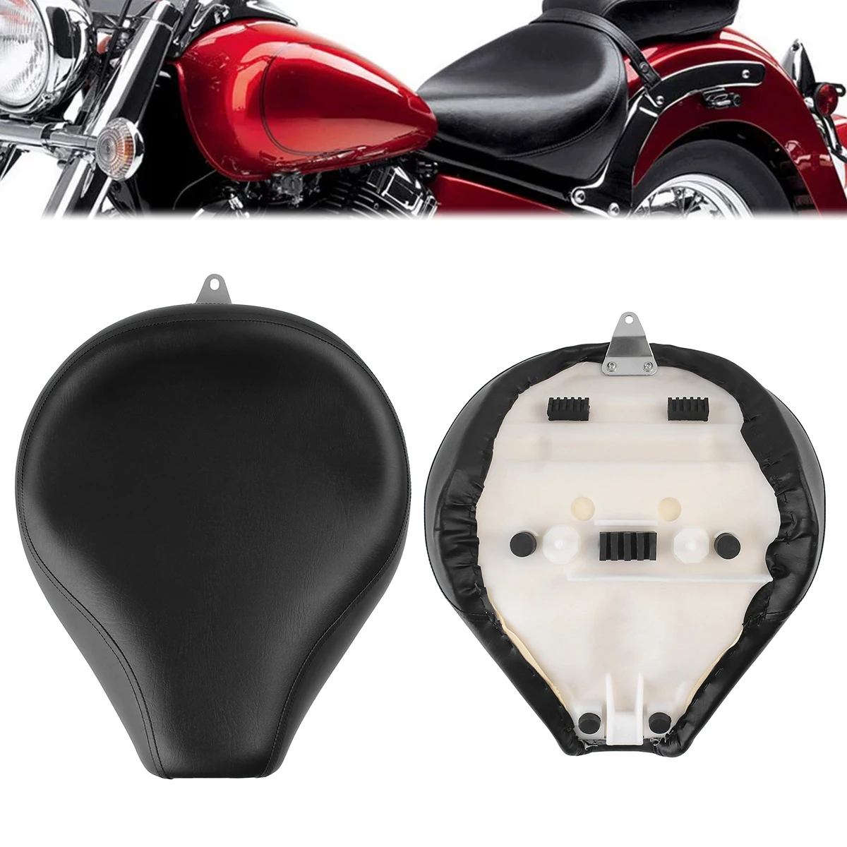 

Для Yamaha Vstar 400 650 XVS 400 XVS 650 1996-2010 переднее соло мотоциклетное седло, подушка сиденья водителя, комфортное обновление