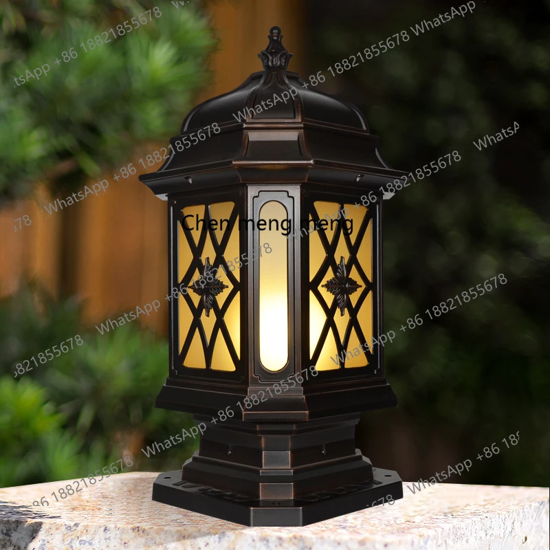 

Наружная настенная лампа, водонепроницаемая вилла, европейская уличная новая китайская садовая лампа на столбе