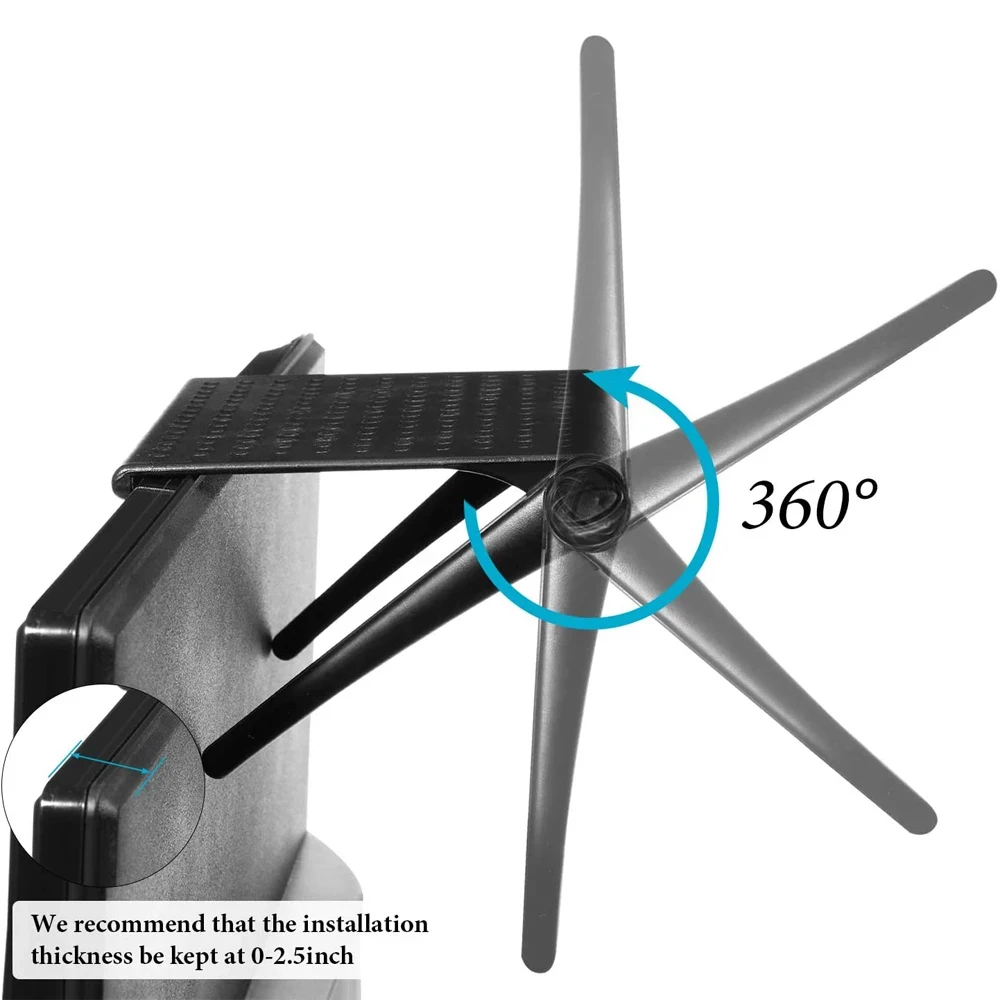 Computer Monitor Rack Shelf For TV Rack Monitor Stand Desk Organizer Room Storage Wall Holder Punch-Free Multifunctional Bracket