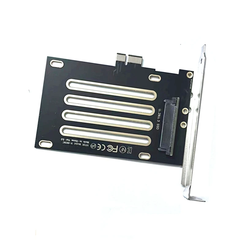 SFF-8639 U.2 U.3 To PCIE 3.0 4.0 X1 Adapter Card Adapter Motherboard Slot PCIEX1 Multi-Function Adapter Module PCB