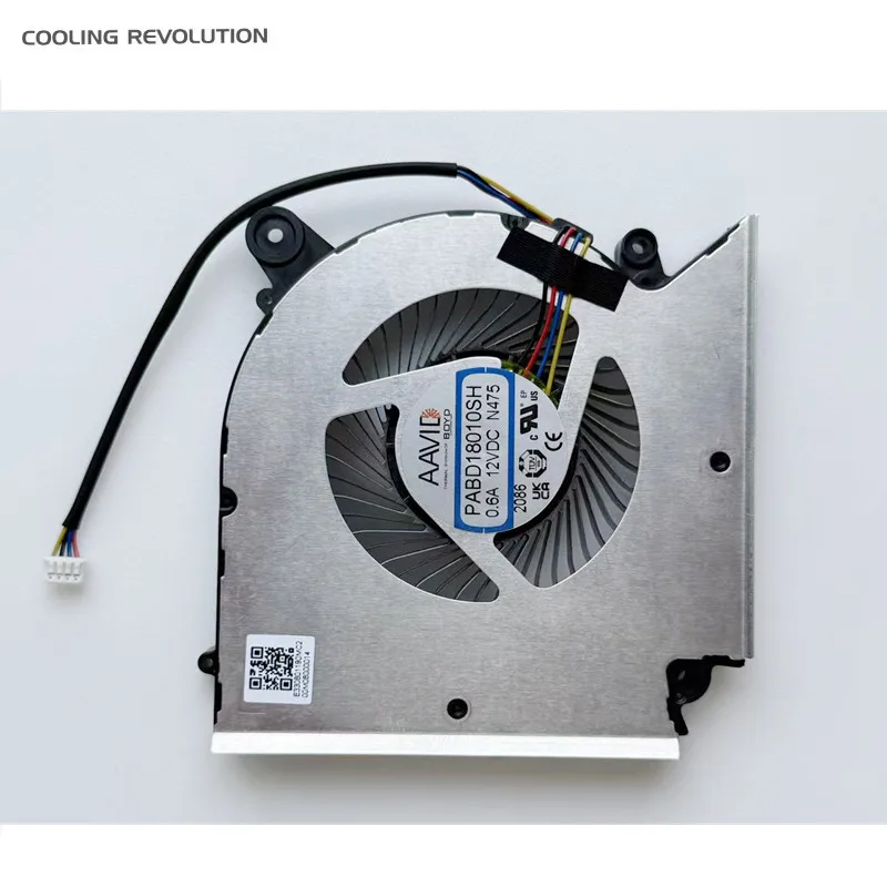 

New Original Laptop Cooling Fan For MSI PABD18010SH 0.6A 12VDC N475 E330801190MC2 4Pin Pwm