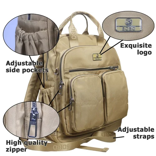 Imagen 2 del producto Mochila de viaje para mujer, bolso escolar de alta capacidad, ligero, impermeable, para ordenador portátil, mochila de cabina con múltiples bolsillos para hombre