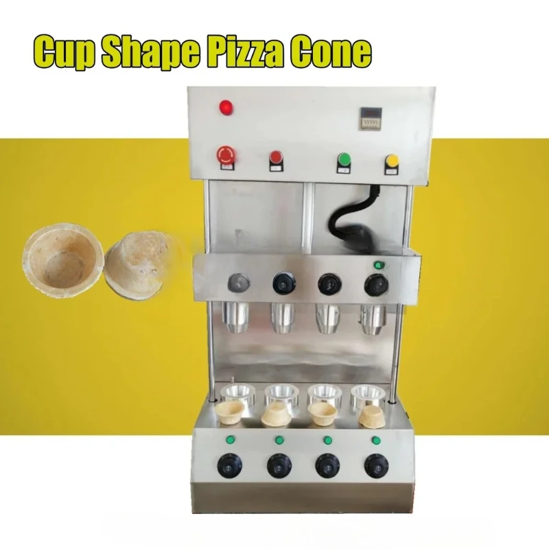 

Professional 4 Moulds Snack Food Pizza Cone Pizza Cup Shape Pizza Cone Forming Making Machines