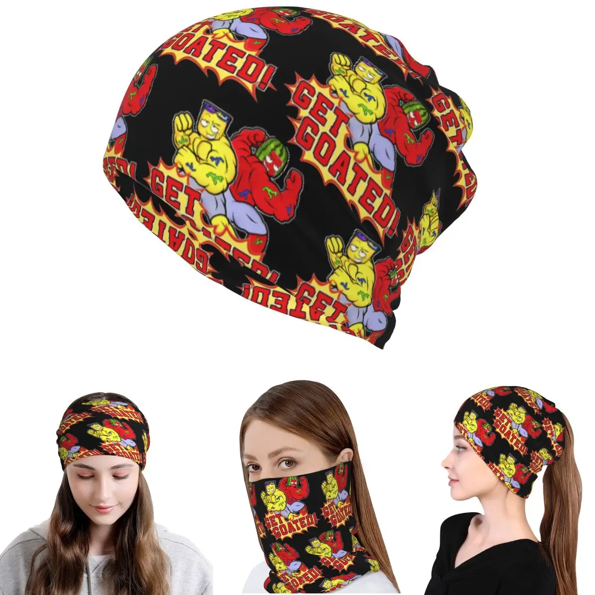 

Sunny And Melon Bandana Neck Cover Mask Scarf Multi-use Headwear Beanies Hat Unisex Adult Winter