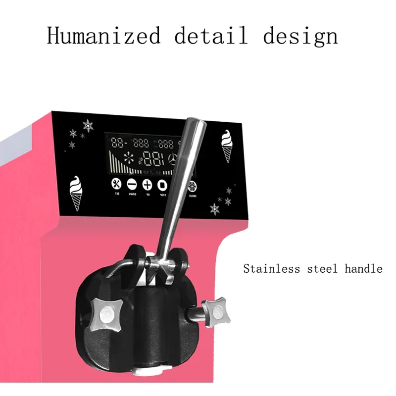 

Desktop Commercial Soft Ice Cream Maker Suitable For Cafe Snack Bar Frozen Soft Serve And Yogurt Ice Production Processing