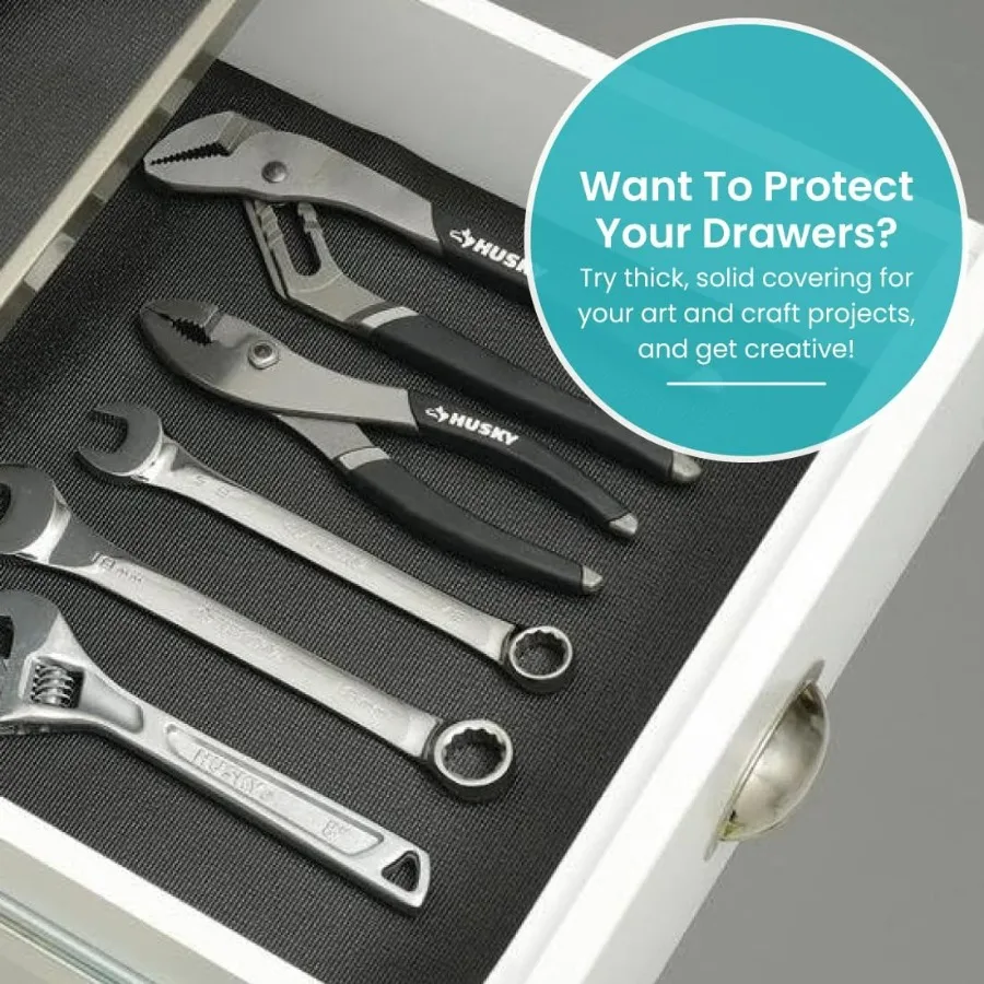 Premium Solid Shelf Liner with Thick and NonAdhesive Design for Kitchen Cabinets Drawer Organization Pantry Storage and Bathroo