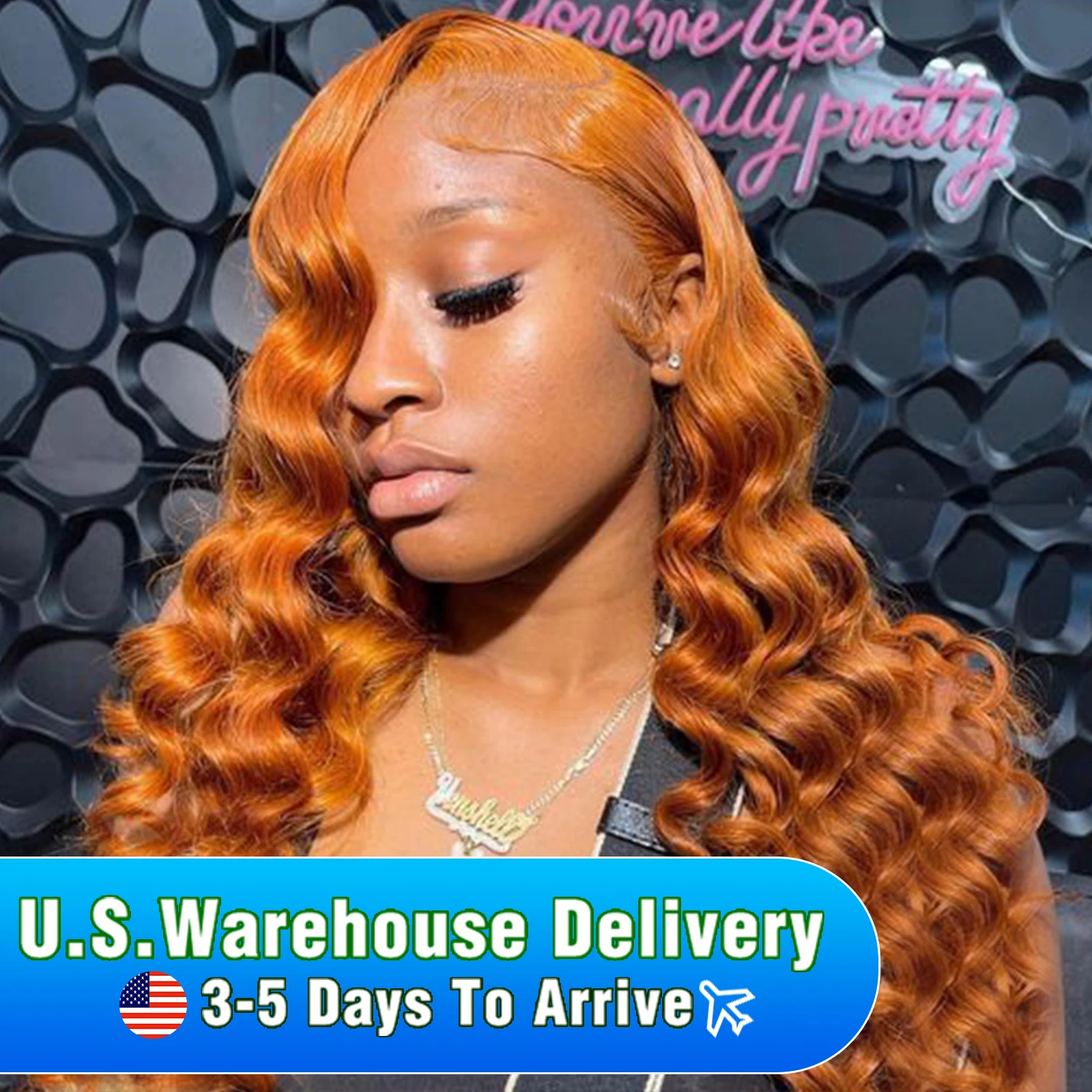 350 Loose Deep Wave Wig Human Hair Wigs 13x4 HD Ginger Orange Lace Frontal Wigs Loose Wave Human Hair Pre Plucked Glueless Wigs