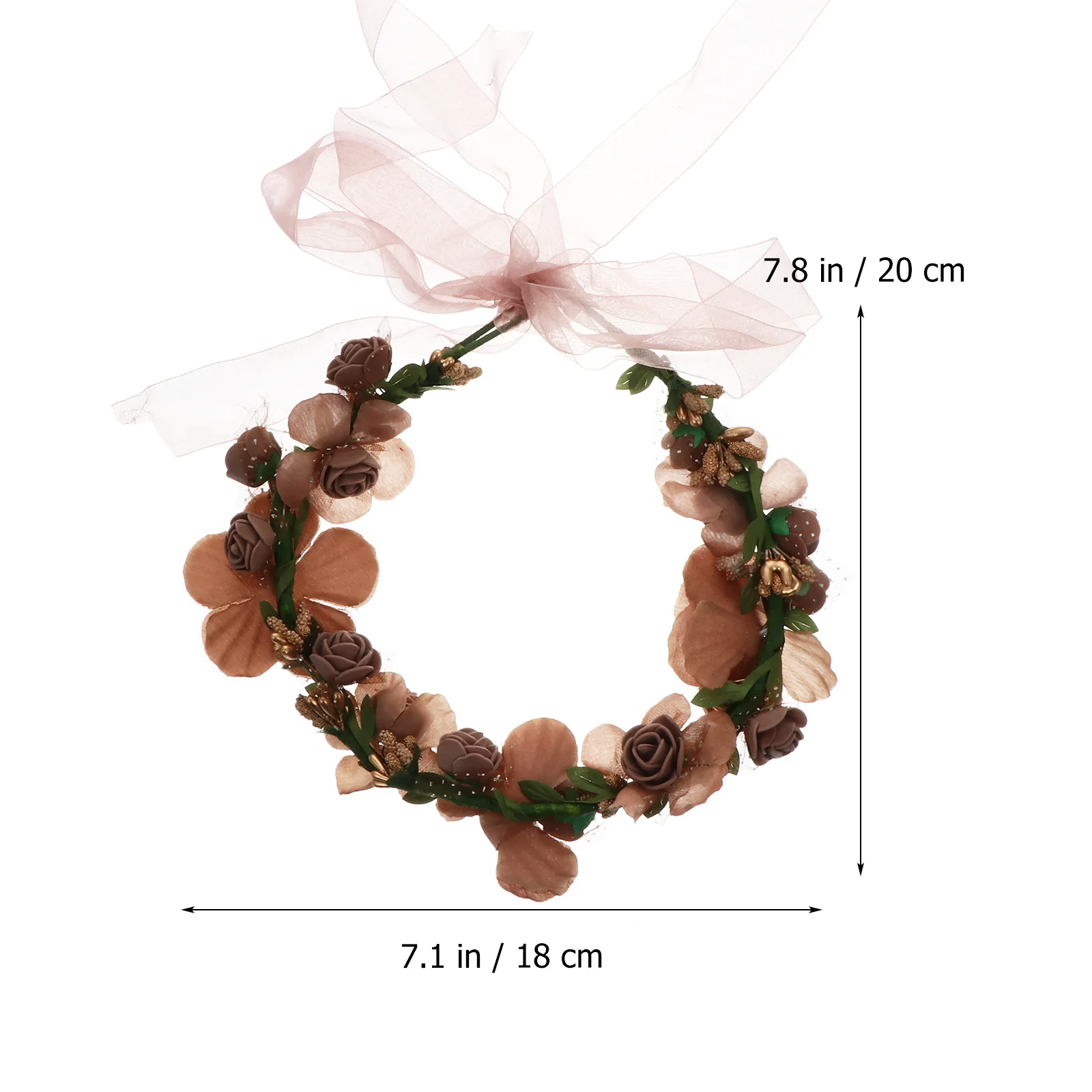 

Artificial Garland Flower Girl Hair Accessory Wreath Headdress Fashion Headbands Headwear Wedding