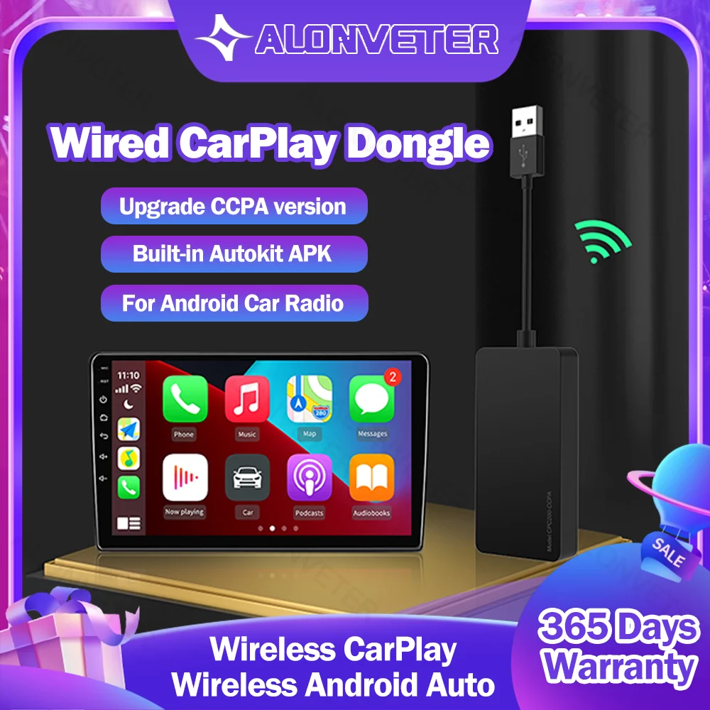 

Mini Wireless CarPlay Dongle for Wireless Android Auto Android Car Carlinkit Car Play iOS Mirror Screen Mirrorlink USB Adapter