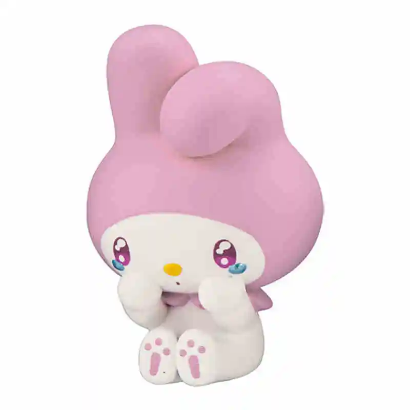 5Pcs/set Genuine Bandai Character Crying and Styling Twisted Egg Sanrio Kuromi My Melody Hello kitty Figure Model Toys Gift