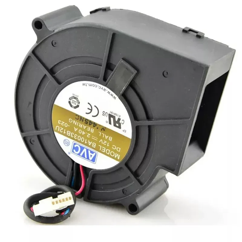 for AVC 9733 High Speed Exhaust Blower Fan Ball Bearing 12V 2W for Burning Oven Cooling System Replacement Part