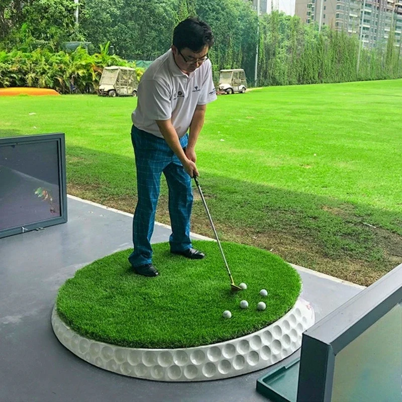 DurableGolf Driving Range Standard Strike Pad, Adjustable Slope 3D Rotatable Golf Strike Pad