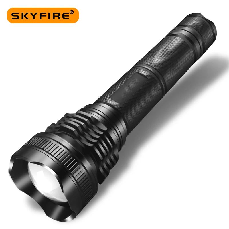 

SKYFIRE 2022 P90LED Powerful Flashlights Zoomable/Prefocus Lamp Type-C Rechargeable Camping Cycling Waterproof Lights SF-208