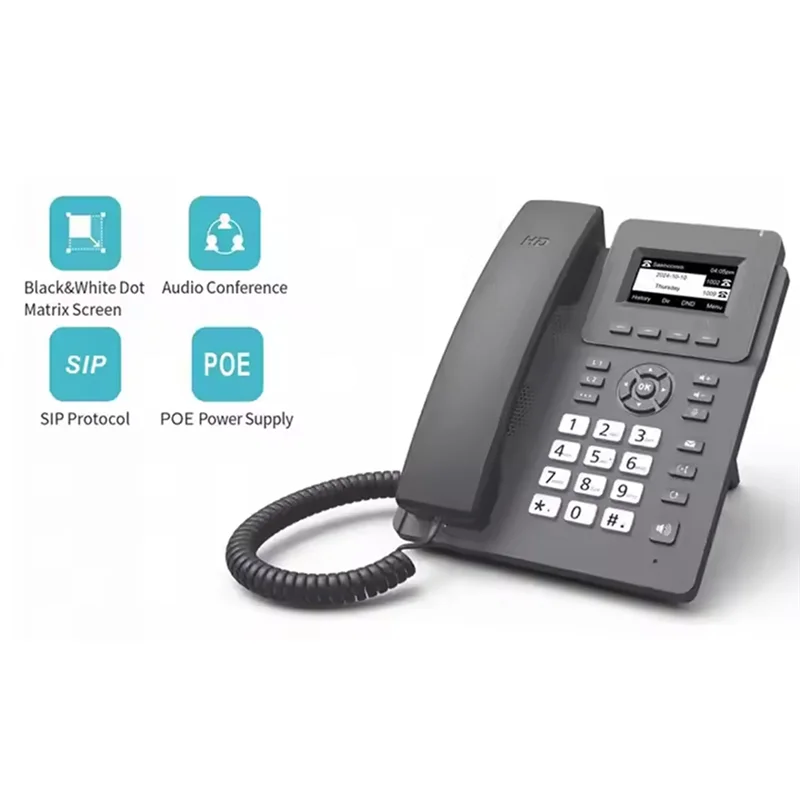 C9-Hotel Office Apartment Home Wireless VOIP Wifi Portal IP Phone 3 SIP POE Network