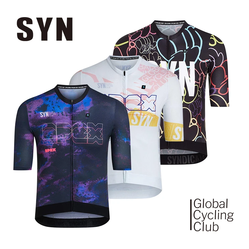 

Мужская велосипедная спортивная одежда SYN: Летняя легкая профессиональная веломайка для шоссейного велоспорта, дышащая, с защитой от солнца