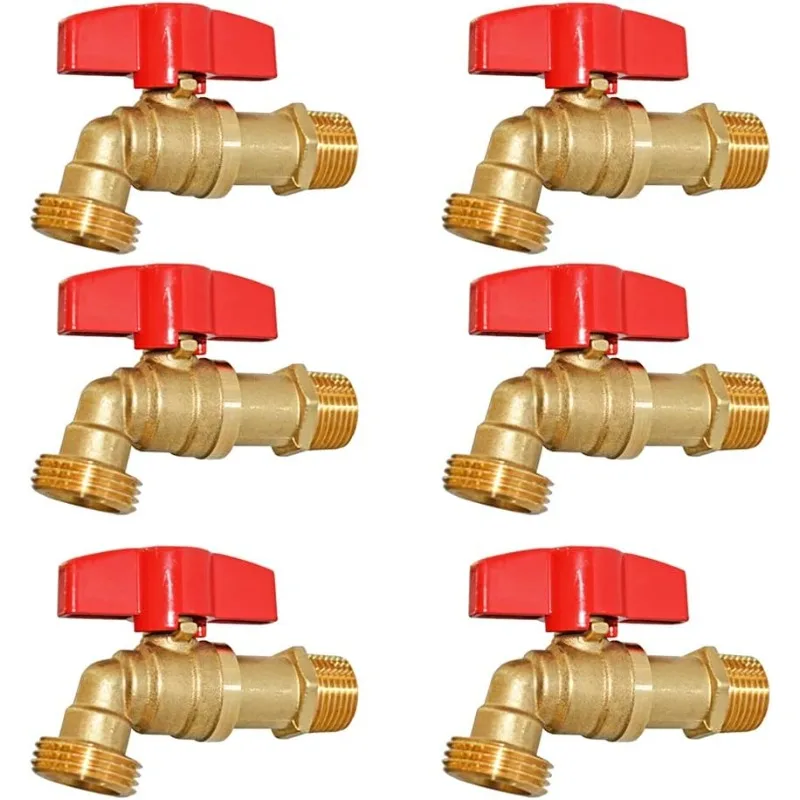 Outdoor Spigot Hose Ball Valve Hose  Off Valve No Lead Brass Stop Valve 1/2