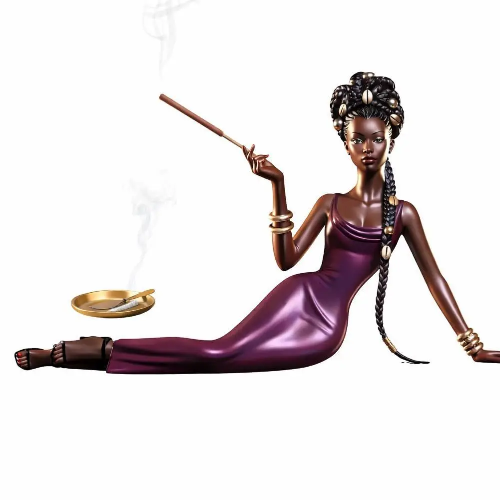 Handcrafted Incense Stick Holder Creative Resin Women Figurine Incense Burner Modern Abstract Ornament Aroma Statue Stand