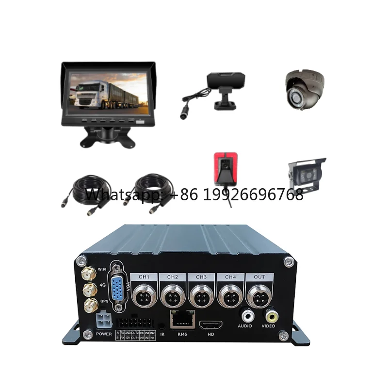 

Large Vehicle Digital Video Recorder (DVR) 4CH AI ADAS DMS BSD MDVR AHD 1080P Trucks School Buses GPS Wifi 4G Mobile Dvr