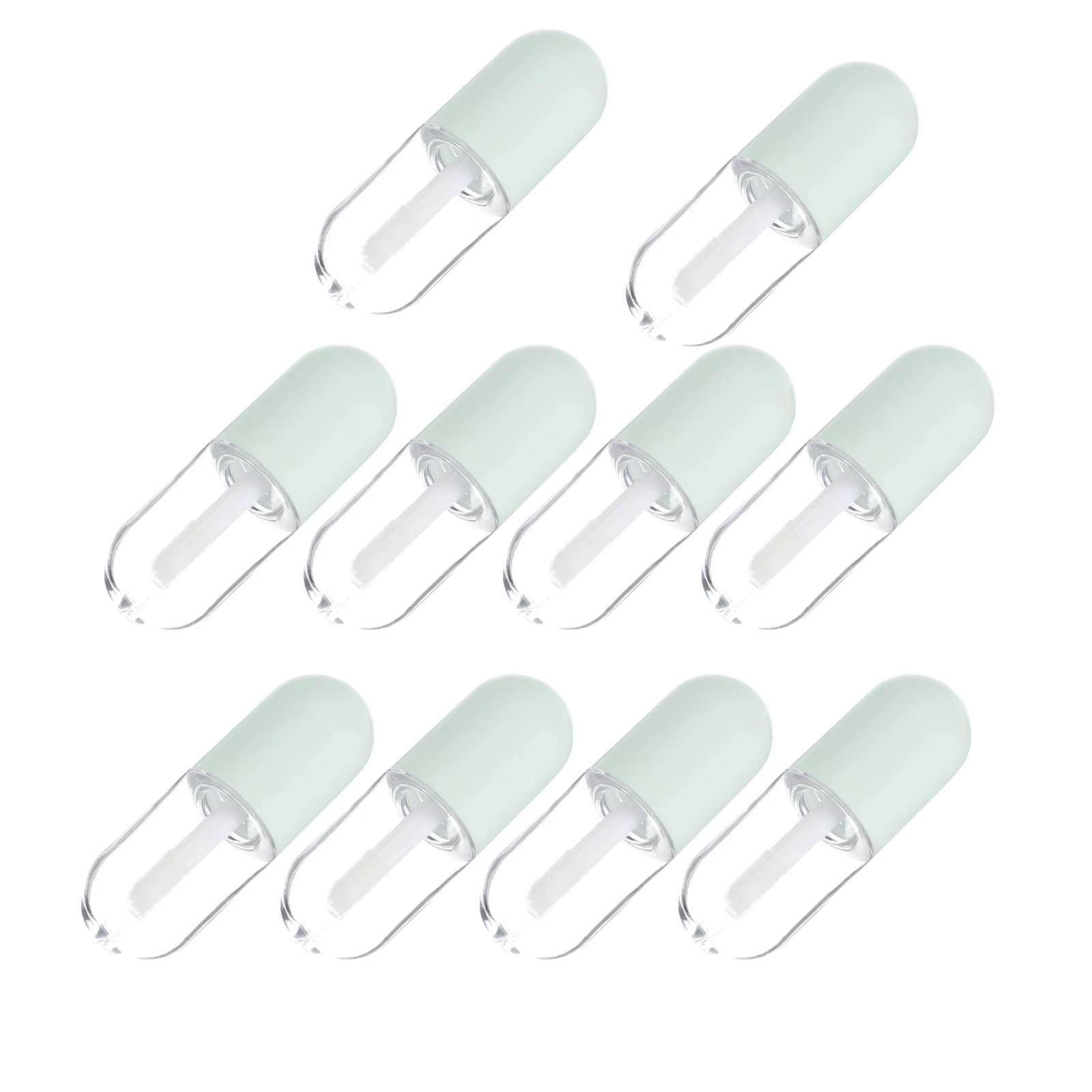 

10pcs Color Containers Lightweight Portable Empty Lip Gloss Tubes For Diy Fillable Travel Size Sub Tubes Lip Balm Containers