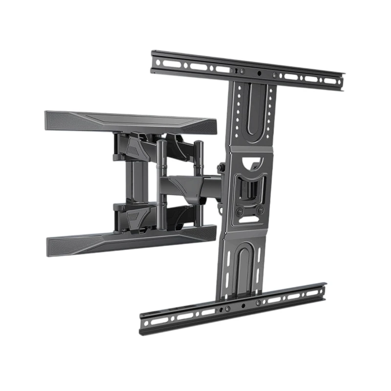 Full Motion TV Wall Mount Bracket 40-110 Inch, 6-Arm Swivel Tilt Extend TV Holder Max Load 45.5kg for Large Screen Television