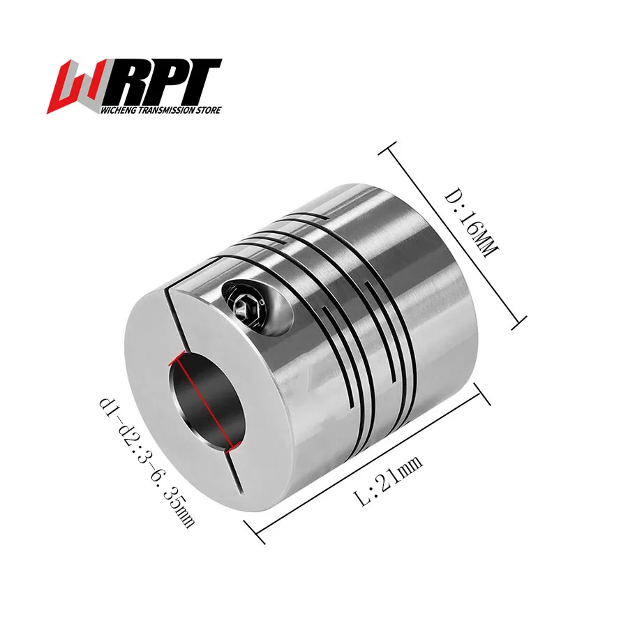 CICG Parallel Line Groove Coupling Motor Encoder Connector Stainless Steel Flexible Coupling CICG-16X21 CNC Transmission Parts
