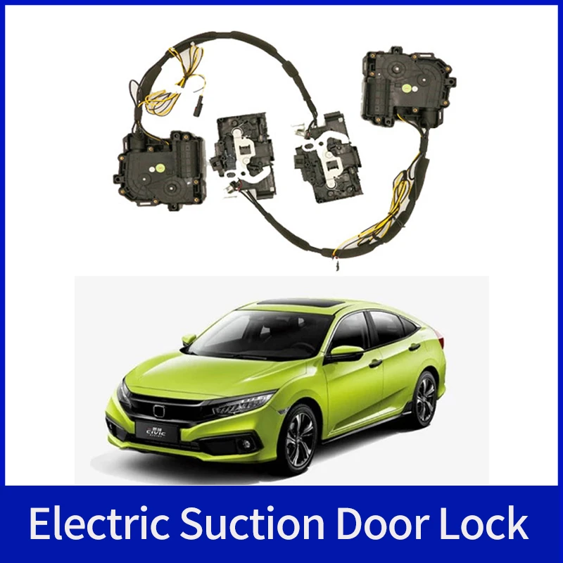 

Для Honda Civic электрическая всасывающая дверь, переоборудованные автоматические замки для автомобиля, автомобильные аксессуары, интеллектуальная всасывающая дверь
