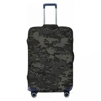 Custom Black-Out Alpha Zulu Camouflage Bagagehoes Elastische Reiskoffer Beschermhoezen Pak Voor 18-32 Inch