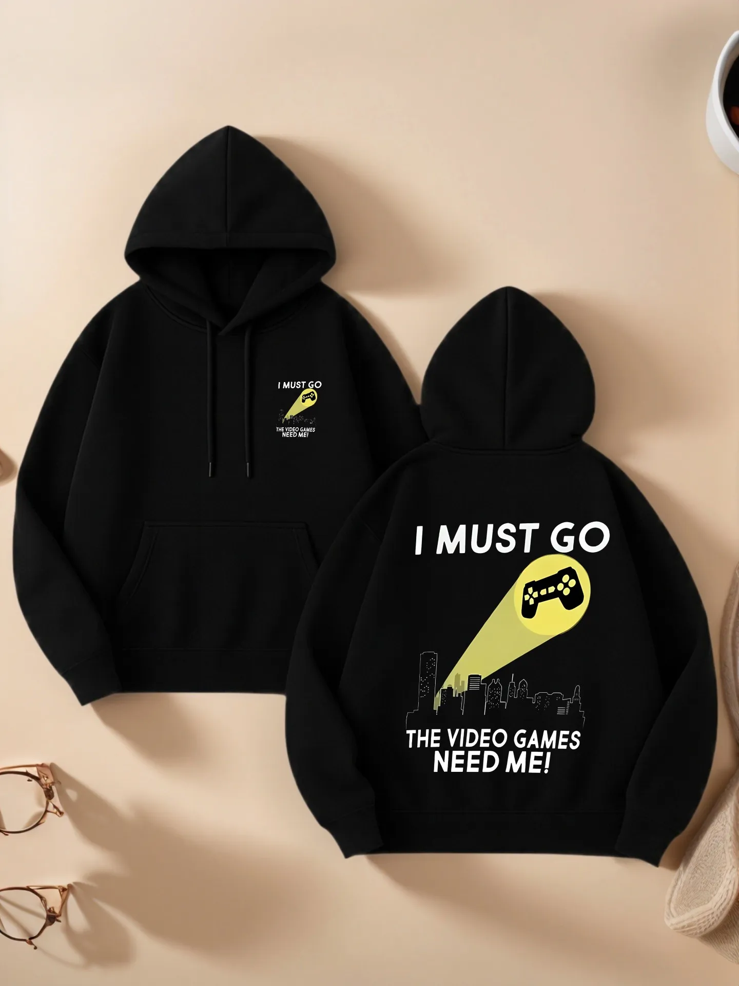 

Женская толстовка с рисунком, милый принт, повседневная эстетика, мягкая ткань, повседневная повседневная одежда, для молодых мужчин