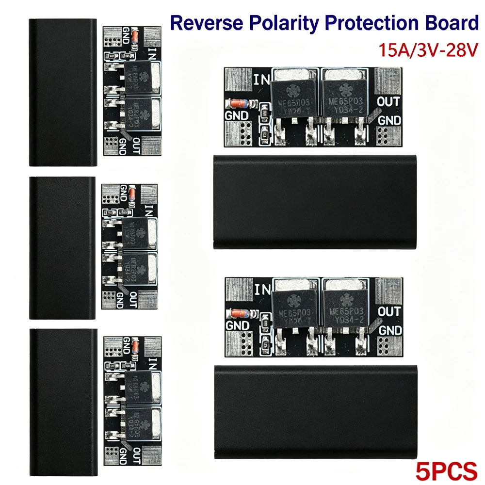 Battery Protection Module 3-28V 15A Anti-Reverse Connection Battery Positive And Negative Reverse Connection Protection Board