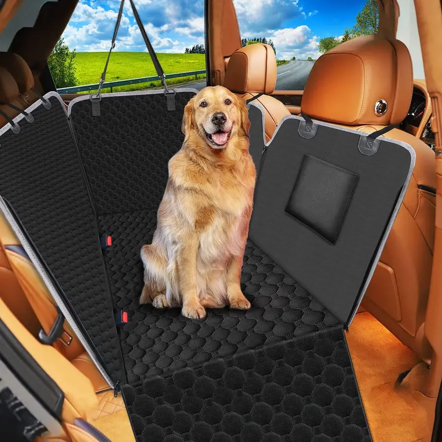 

Dog Car Seat Cover, 2025 Upgraded 600D Heavy Duty Waterproof amp ScratchResistant Dog Hammock for Car, Back Seat Pet Cover for D