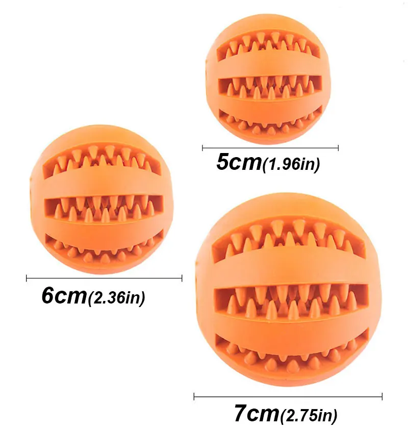 Hunde-Gummi-Leckball: Interaktiver Kau- und Zahnreinigungsball für Hunde – Trainings- und Langsam-Fressball für Haustiere – Detail 3
