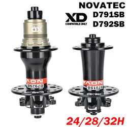 Novatec Bicycle Hubs D791SB D792SB 24 28 32 Hole Micro Spline MS XD For 12 Speed 26 27.5 29 Inch MTB Road Bike Rear Wheel Hubs