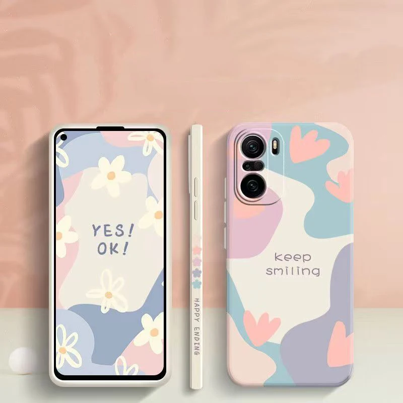 Flower Phone Case For Xiaomi Redmi Note 14 13 12 Pro Plus 5G 12S 12 11S 11 10S Redmi 12 13C Shockproof Matte Soft Silicone Cover