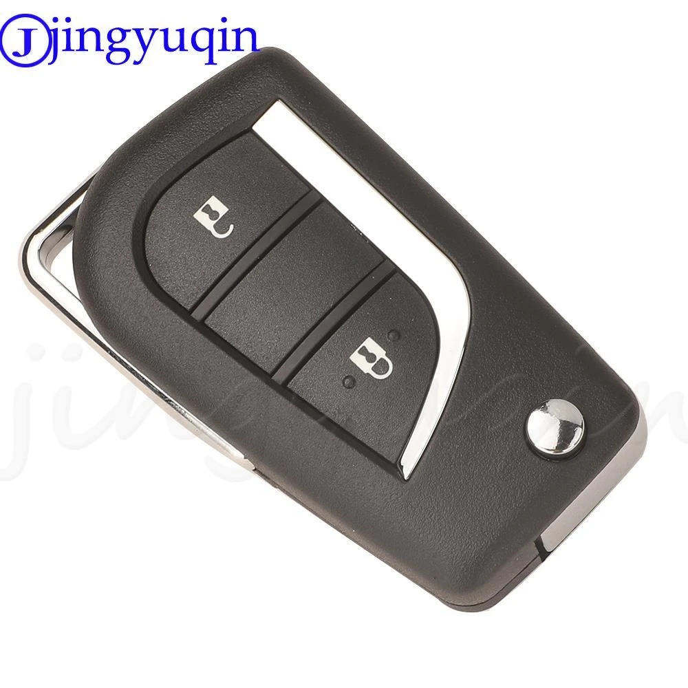 jingyuqin 2/3B 433Mhz FSK H ID8A Chip Flip Remote Car key For 2018+ Toyota Corolla RAV4 Hice Wildlander VA2 Auto Key Fob Control