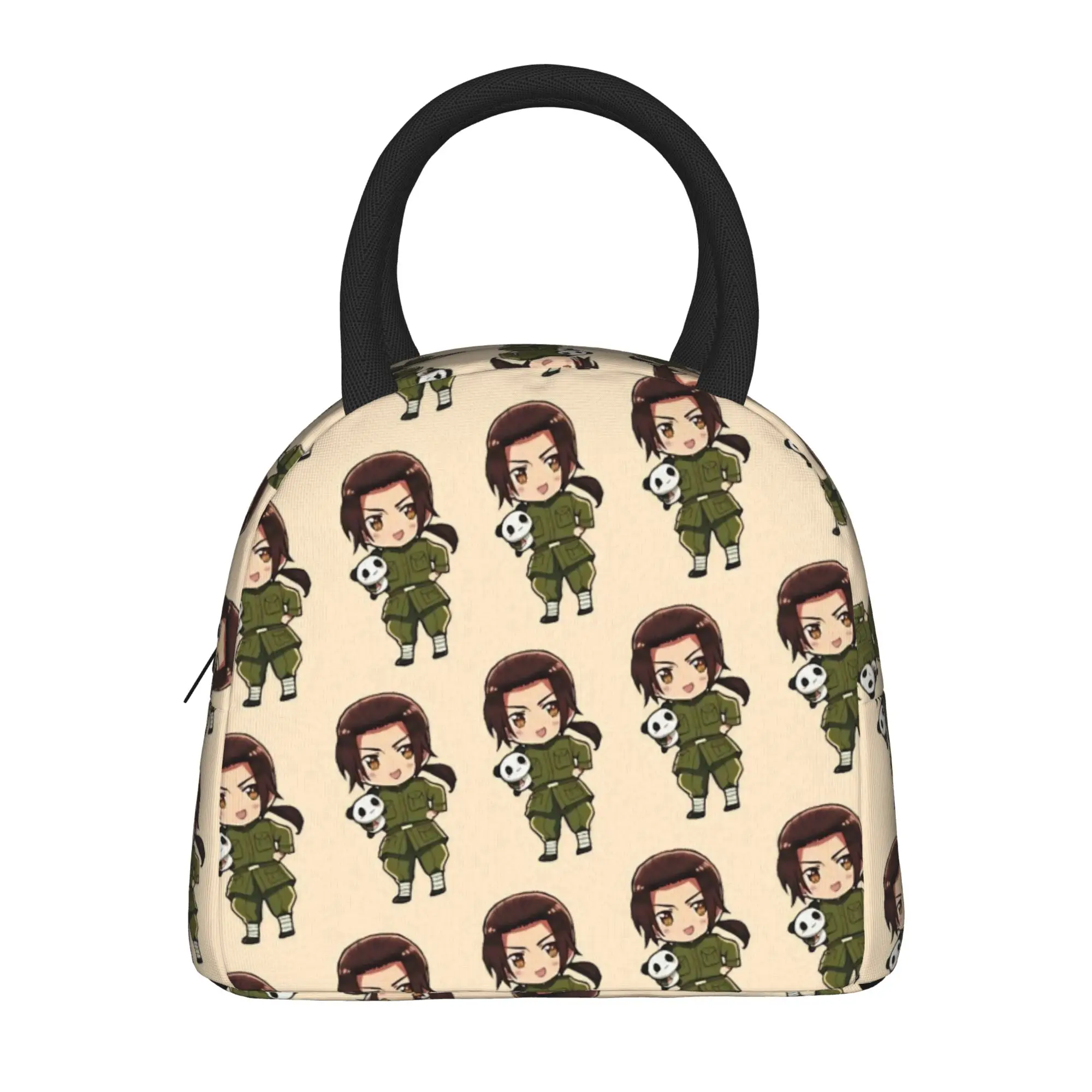 Hetalias Axis Powers Insulated Lunch Bag for Men Women  Storage Food Box Reusable Thermal Cooler Lunch Boxes For Travel
