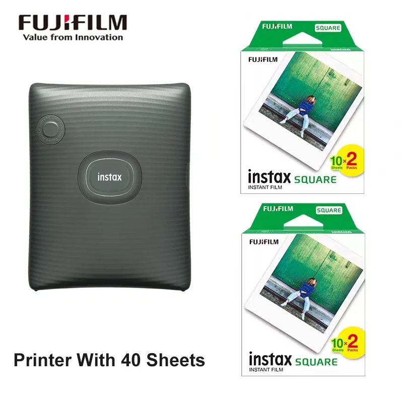 

Fujifilm Instax Square Printer LINK Smartphone Photo Printer Bluetooth 4.2 Connectivity With Optional Fuji Instax Square Film