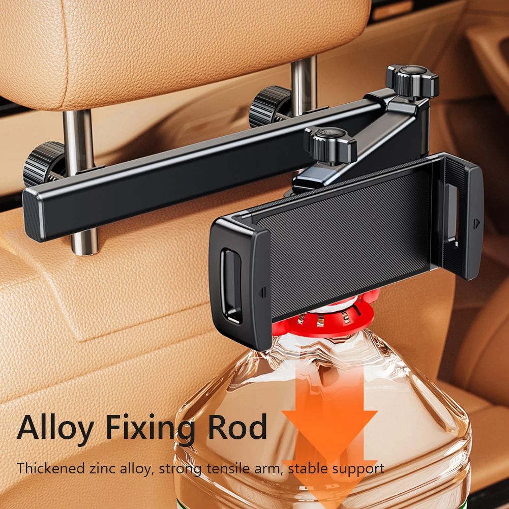 

Back Seat Headrest Bracket 360 Rotation for 4.7-12.9inch Device for Cell Phones and Tablets Travel Road Trip Essentials for Kids